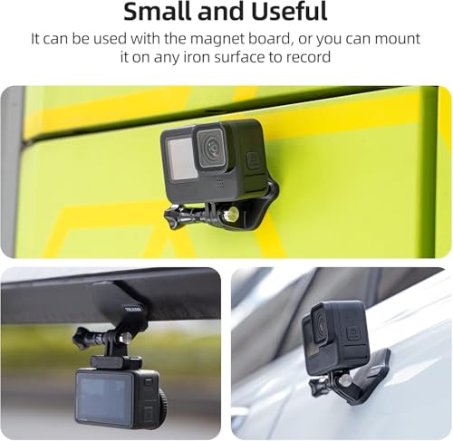 Image of TELESIN 360 Magnetic Chest Mount + Neck Strap Necklace Lanyard, Magnet Body Mounts POV Selfie Holder Attach Accessories Compatialble for Max Hero 13 12 11 Insta-360 X5 X4 Ace Pro DJI Action 6