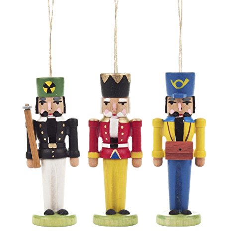 6er Set Nussknacker Weihnachtsbaum Figuren - Holz Anhänger Für Weihnachtsdeko