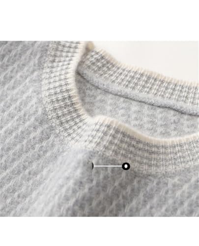 Mens Crew Neck Sweater Soft Casual Sweaters Classic Pullover Lightweight Knitted Warm Jumper3