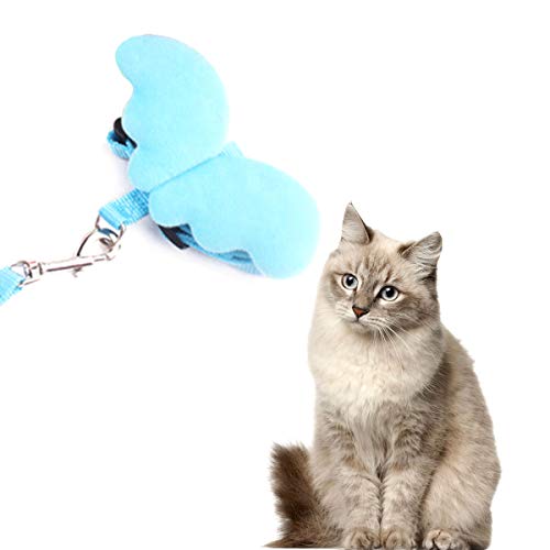 Icecode - Guinzaglio per gatti, con ali d'angelo
