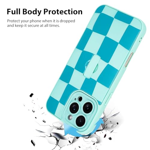 KANGHAR Compatible with iPhone 16 Pro Max Case Checkered -Blue by KANGHAR - Used condition - Image 2