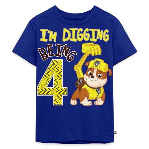 T-shirt Paw Patrol 4 ans Rubble vêtement anniversaire Pat Patrouille enfant