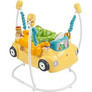Fisher-Price 2-in-1 Jumperoo Baby Activity Center, Servin’ Up Fun Food Truck with Music Lights & Smart Stages Learning…