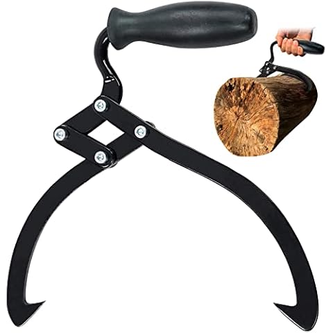 BotaBay Holz-Hebezange für Holzscheite, robuste Holzkralle für Holzscheitheben, Handhabung, Ziehen und Tragewerkzeug Cover