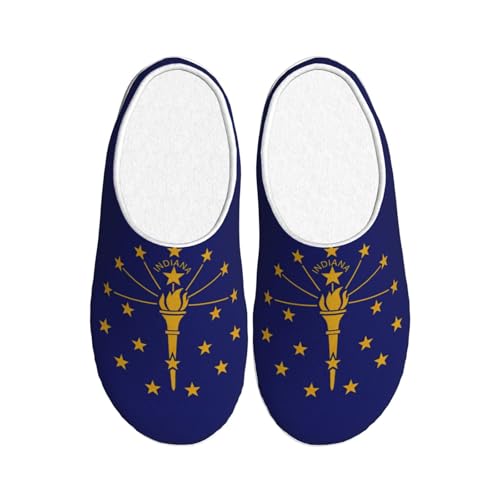 Chaussons d'intérieur antidérapants pantoufles en peluche chaudes femme homme Indiana noir 39