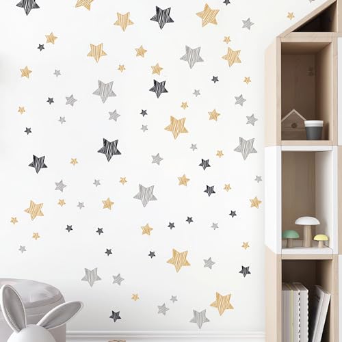 Vinilos Decorativos Estrellas Doradas, Negros y Grises miniatura 3