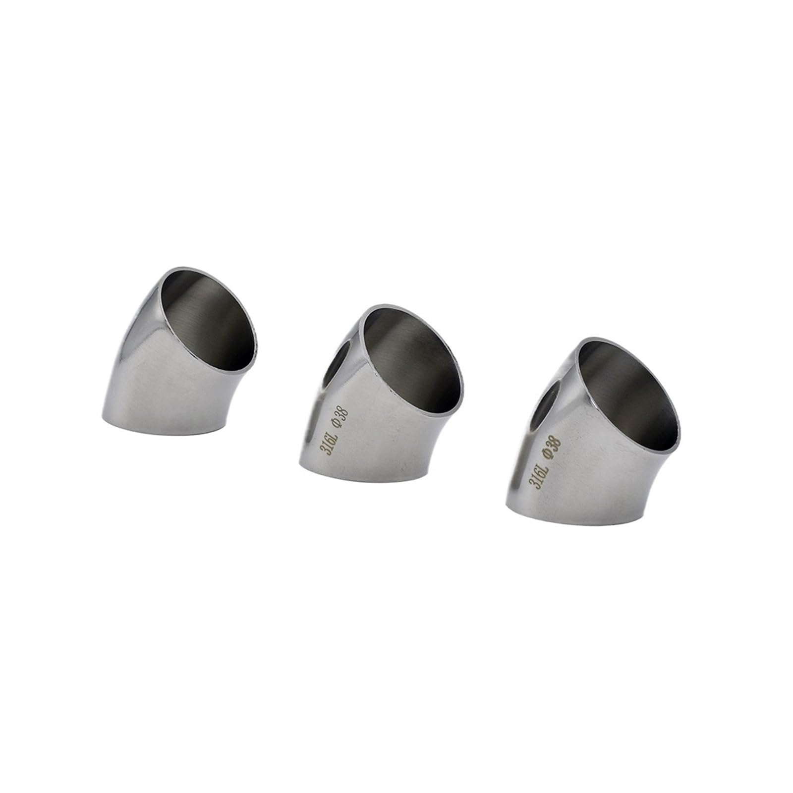 OD19mm/25mm/32mm/38mm/45mm/51mm/63mm/76mm/102mm SS304/316 Stainless Steel Welding 45 Degree Elbow Pipe Fitting(SS304,32mm)