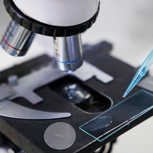 Toddmomy Microscope and Easy Installation Design for Multifunctional with Calibration Glass Stage Micrometer Ruler Precise Measurement and Enhanced Observation Experience Laboratory Use - 5