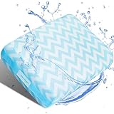 Hot Tub Booster Seat, 3D Air Mesh Bathtub Seat Cushion with 6 Weighted Sections, Adults Submersible Spa Pillow, Washable and Quick Dry Bath Accessories for Indoor & Outdoor Hottub