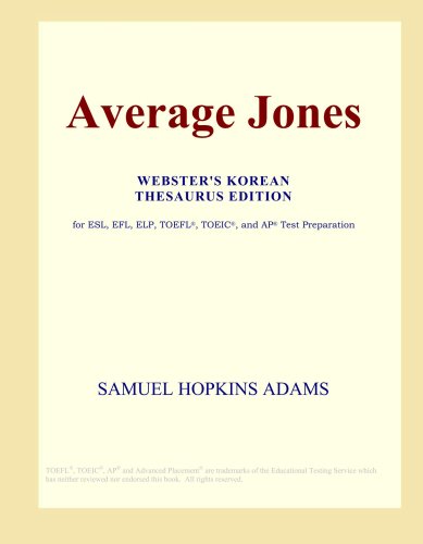 Average Jones (Webster's Korean Thesaurus Edition)