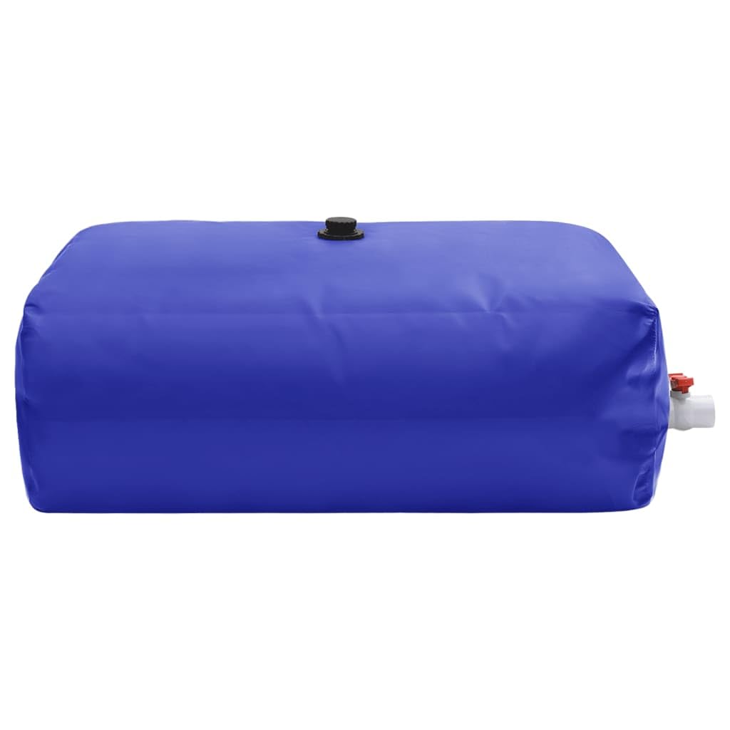 vidaXL Depósito de Agua Plegable con Grifo, Bidón de Agua, Contenedor de Almacenaje de Agua, Tanque de Agua para Jardín, PVC 1000 l