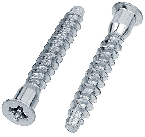 HEXATON Confirmat Schrauben | Senkkopf mit Kreuzschlitz Phillips PZ3 | Stahl Verzinkt | 7 x 70 mm | 100 Stück Cover