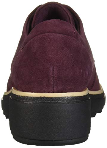 Clarks Womens Sharon Noel Platform Oxford, Burgundy Nubuck, 10 M US - Image 3