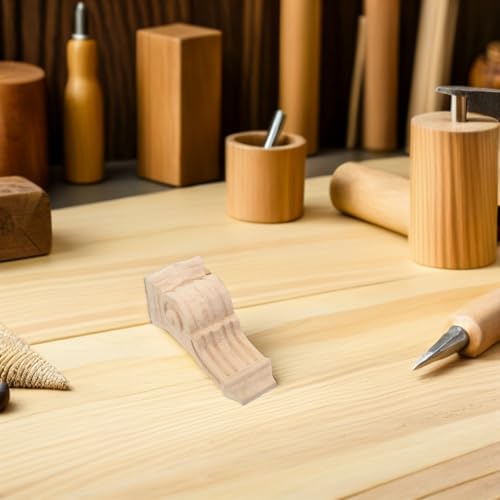 Corbeaux en bois sculpté pour fixer une tablette de cheminée instable dans le salon - 6