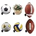 BJUTYEU Sports Ball Wall Mount Display Holder, Black Metal Bracket with Mounting Hardware, Universal for Football, Soccer, Basketball, Flowersuspension（1pcs）