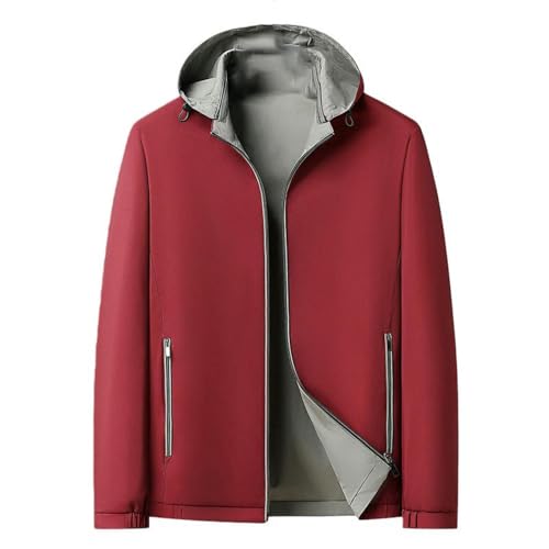 Veste d'automne pour homme à capuche style réversible urbain