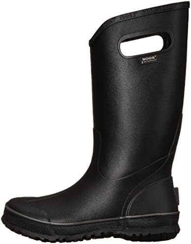 Bogs Men's Waterproof Rubber Rain Boot, Black, 13 D(M) US Review | Image 7