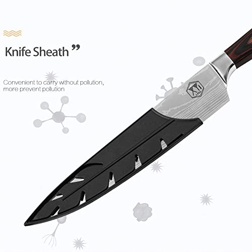Xyj Stainless Steel Kitchen Knives Set 8 Piece Chef Knife Set With Carry Case Bag & Sheath Well Balance Ergonomic Handle #TOP5