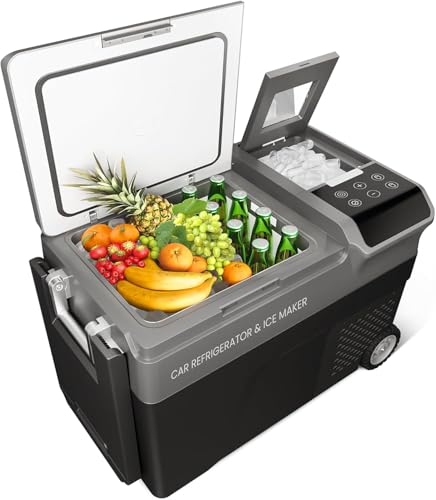 TROPOW 40QT Car Refrigerator with Ice Maker