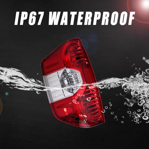 Boine Tail Light Compatible With 2014 2015 2016 2017 2018 2019 2020 2021 Toyota Tundra Pickup Right Passenger Side Red Rear Light Housing Replace 81550-0C100 (Right Passenger Side) by Boine - Image 5