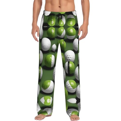 Pantalon de pyjama homme imprimé golf EdWal fini les bas de nuit sans poches