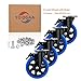 6 inch Heavy Duty Caster Wheel 2400 Lbs Swivel Caster Wheel Industrial Casters Set of 4 Plate Casters Dual Lockable 360 Degree Polyurethane Wheels for Cart Trolleys Furniture Equipment