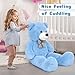 MaoGoLan Giant Teddy Bear Plush Toy - Ultra Soft & Cute Large Stuffed Animal 39 inches, Perfect for Baby Showers, Birthdays, Valentine Day Gifts (Kids, Couples, Family),Blue