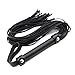 Rapidly Fouet en Cuir Cravache Flogger Fouet de Fessée Fun Jouet Cosplay Fouet Jouet Massages Flirter de Fouet ,Noir