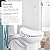 Brondell S1000-EW Swash 1000 Advanced Bidet Elongated Toilet Seat, White