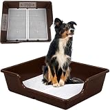 犬 トイレ トレー 特大 スーパー ワイド (ブラウン, XXL)