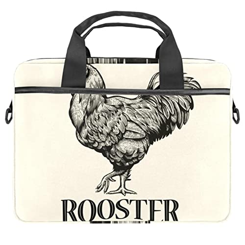 Sacoche ordinateur portable 13.3 motif coq vintage pour vos trajets urbains et bureaux