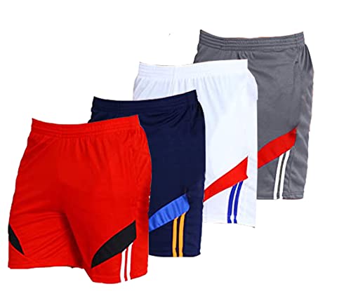Image of Fort Worth Men's 4 Pack Gym Workout Shorts Quick Dry Bodybuilding Weightlifting Pants Training Running Jogger with Pockets