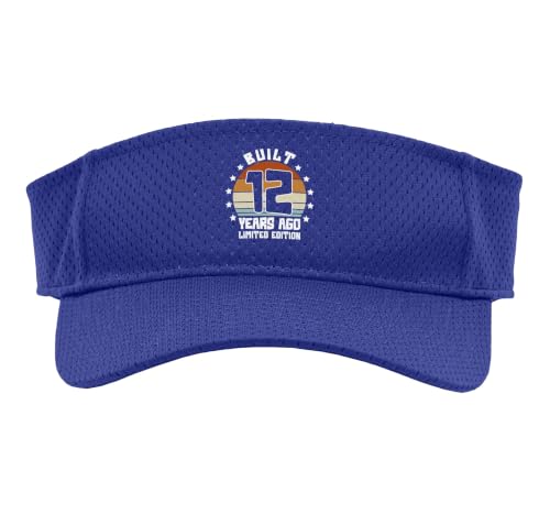 Vintage 2014 12yr 12th Birthday Gifts Boys Girls 12 Year Old Sport Sun Visor, Youth, One Size, Purple