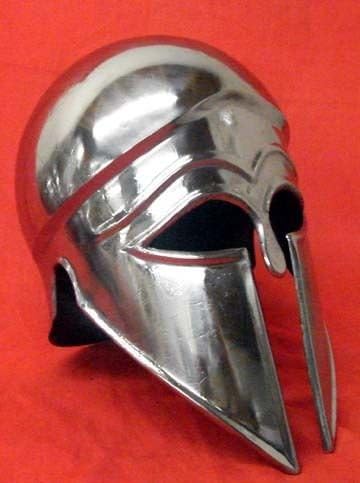 Steel Greek Corinthian Helmet