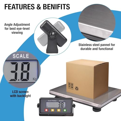 Báscula postal digital Surmount Way 440 lb con pantalla LCD miniatura 5