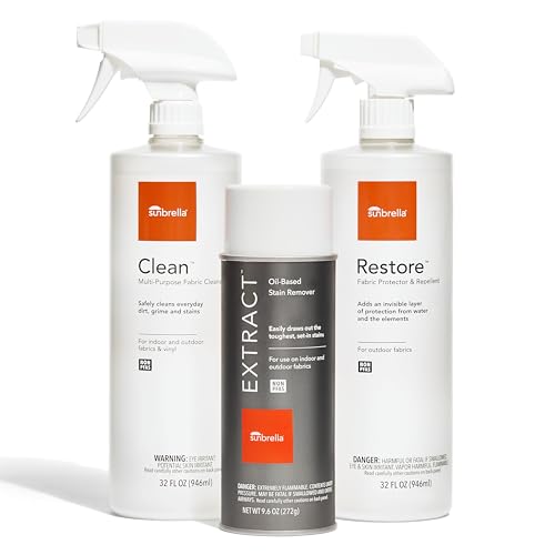 Sunbrella Total Care Kit | Clean, Protect & Restore Fabric & Upholstery | Fabric Cleaner, Stain...