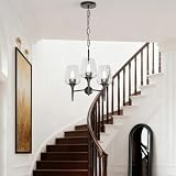 LPRZSG Wine Glass Chandelier 3-Light