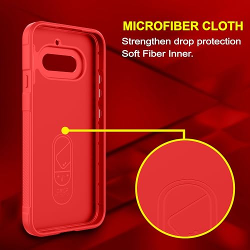 Image of Zapcase Back Case Cover for Nothing Phone (4a) | Compatible for Nothing Phone (4a) Back Cover | Liquid Silicon Magic Case with Camera Protection | Red