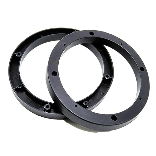 Image of Saim 6.5 inch Dia Universal Black Plastic Speaker Spacer Adaptor Ring Mounting Bracket Fit ABS Car Stereo Speaker Spacers (2 Pcs)