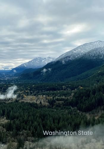 Blank Lined Journal: Washington State Mountain View Cover Photo