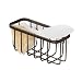 iDesign Gia Sink Suction Holder for Sponges, Scrubbers, Soap in Kitchen, Bathroom, Bathtubs, 5.75" x 2.25" x 2.5" - Bronze