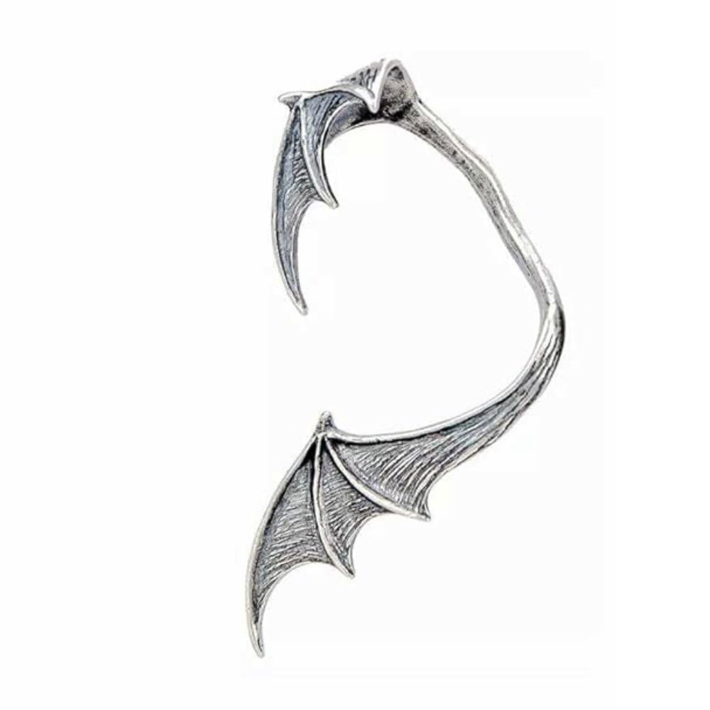 Via Mazzini Metal Silver Stylish Oriental Korean Drama Inspired Design Nocturnal Flight Bat Wings Ear Earcuff Earrings (ER2655) 1 Pc Left Ear Only (B0D7ZSZW47) Amazon Price History, Amazon Price Tracker