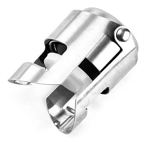Tampa De Pressão Para Garrafa Champagne Espumante Rolha Vacuo Inox Hermética Design Moderno Lavável