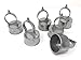 Loop Cap Aluminum 2-3/8" post, 6 Pc Pack 1-5/8" Rail