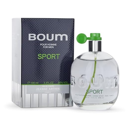 JEANNE ARTHES - Parfum Homme Boum Sport - Eau de toilette - Flacon Vaporisateur 100 ml - Fabriqué en France à Grasse