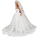 Miunana 1 Vestido Novia Ropa Vestir Boda + 1 Velo como Regalo...