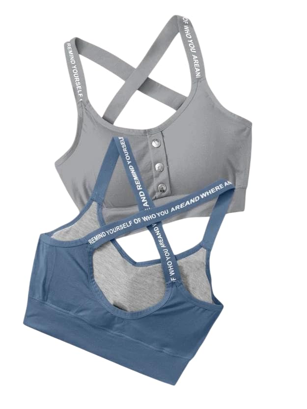 Women's Cotton Blend Wirefree Seamless Solid Everyday Bra for Women | Lightly Padded Full Coverage Bra for Women (Pack of 2)-image-21