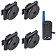 HYSHIKRA Walkie Talkie Back Clip to Round Back Clip Replacement Kit Compatible with Motorola T82 T62 T42 T72, Use to Two Way Radio Holder