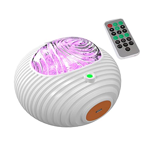 RNXRZANK Proyector de Estrellas con Forma de OVNI, Luz Nocturna, Proyector de, Bluetooth, 5 Melodías en El Interior, Lámpara de Proyección de Estrella, Recargable, Individual
