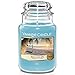 Yankee Candle - Candela profumata, giara media, Beach Escape, durata di combustione: fino a 150 ore (1630541E)